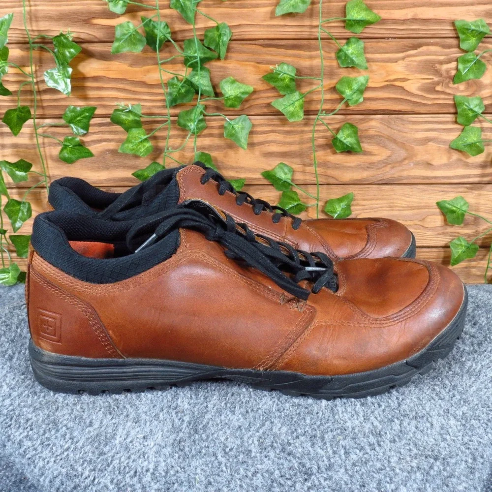 5.11 Tactical Pursuit Mens Oxford Shoes Size 13 Tactical Duty Dark Brown Leather